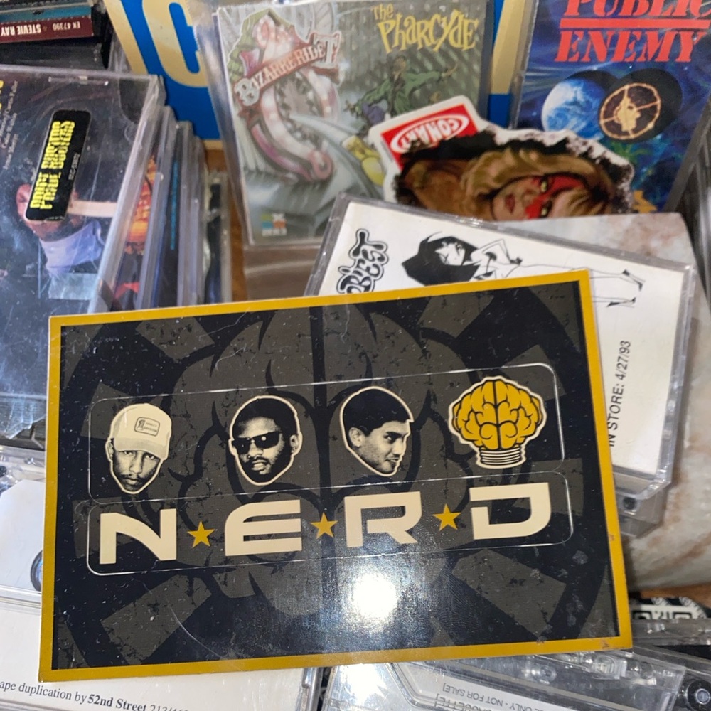 Nerd Pharell Sticker Used Nigo Human Made Neptunes